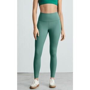 Everlane Perform Ankle Leggings Green High Rise Stretch Activewear XXL NWOT